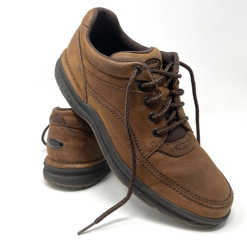 ⛔️ SOLD! ⛔️ Rockport Prowalker Mens Leather Shoes World Tour Classic MWT17 Brown